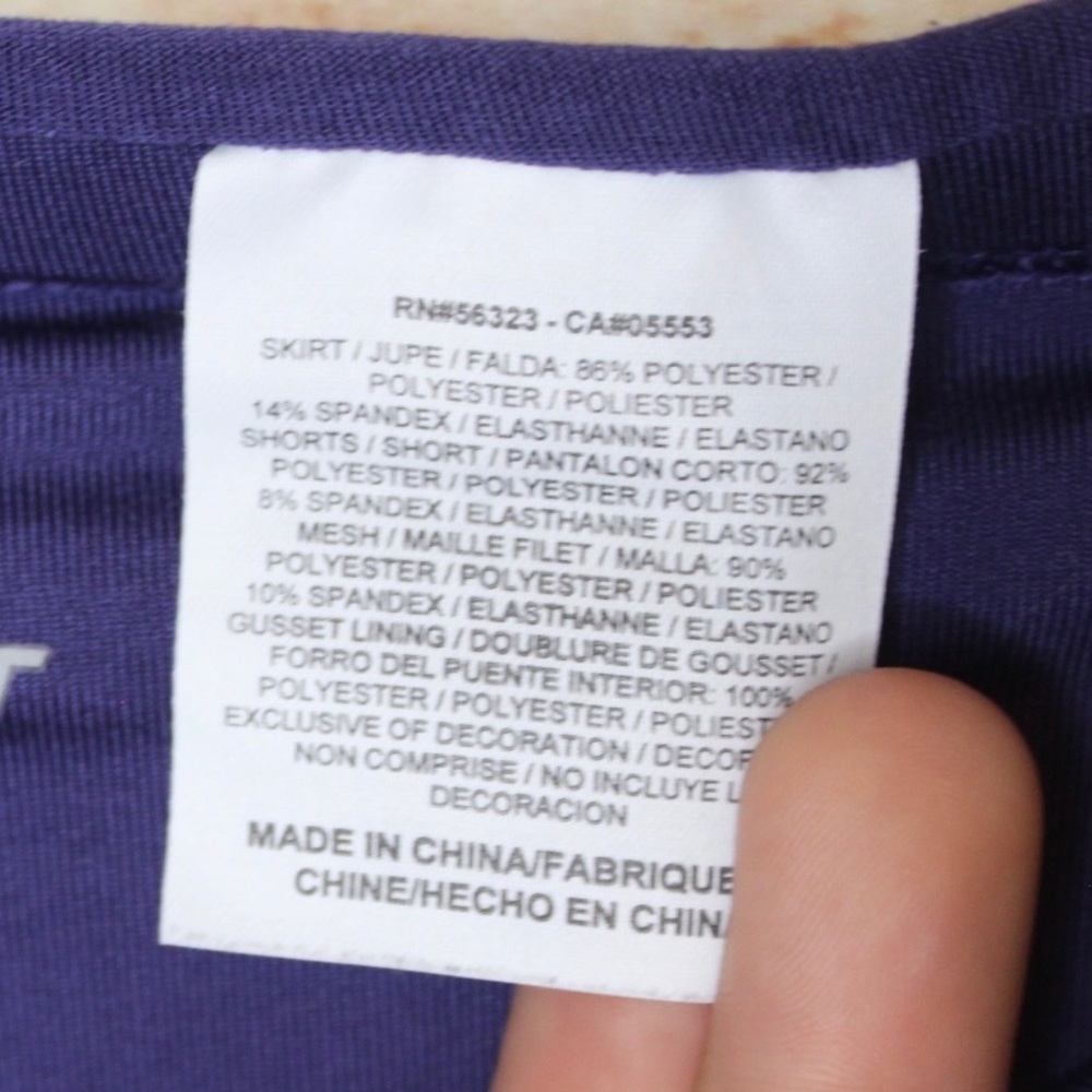 Nike | Dri - Fit Neon/Purple Tennis Skort - Picture 9 of 10